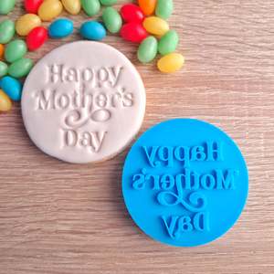 Mothers Day Fondant Stamps: Happy Mother's Day (2) Fondant Stamp