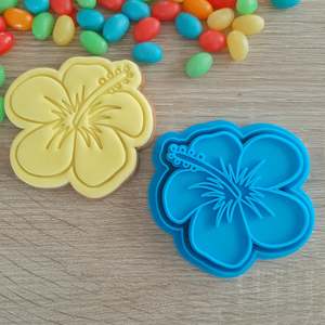 Hibiscus Flower Cookie Cutter & Fondant Stamp