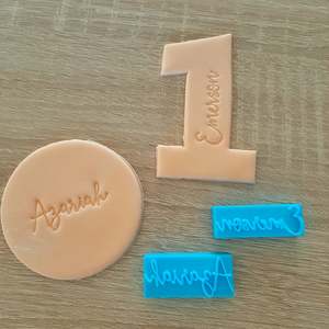 Mini Custom Name Fondant Stamp