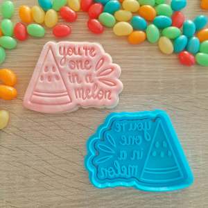 Thank You Fondant Stamps: One In A Melon Cookie Cutter & Fondant Stamp