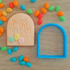 Thank You Fondant Stamps: Arch Cookie & Fondant Cutter