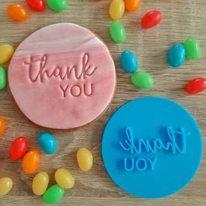 Thank You Fondant Stamps: Thank You Fondant Stamp