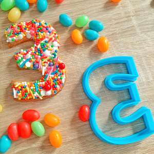 Number 3 Cookie Cutter