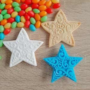 Matariki Cutters Stamps: Koru Star Cookie Cutter & Fondant Stamp