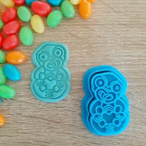 Matariki Cutters Stamps: Mini Hei-Tiki Cookie Cutter & Fondant Stamp