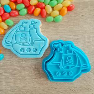 Pirate Ship Cookie Cutter & Fondant Stamp