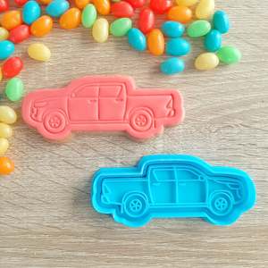 Vehicle Cutters Stamps: Ute Cookie Cutter & Fondant Stamp
