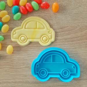 Vehicle Cutters Stamps: Car Cookie Cutter & Fondant Stamp