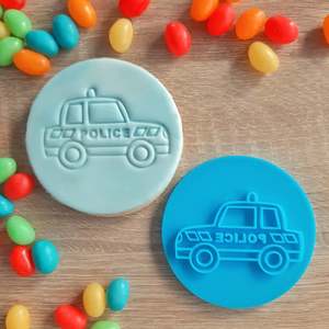 Vehicle Cutters Stamps: Police Car Fondant Stamp