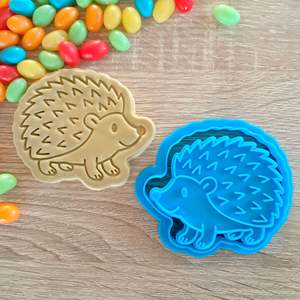Animal Cutters Stamps: Hedgehog Cookie Cutter & Fondant Stamp