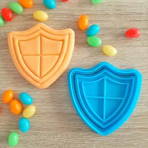 Shield Cookie Cutter & Fondant Stamp