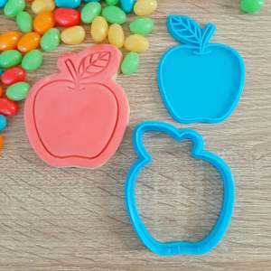 Garden Cutters Stamps: Apple Cookie Cutter & Fondant Stamp