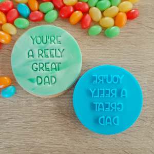 You're a Reely Great Dad Fondant Stamp