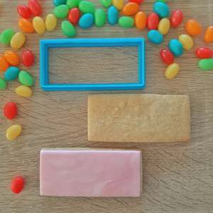 Basic Shapes Cookie Cutters: Rectangle Cookie & Fondant Cutter