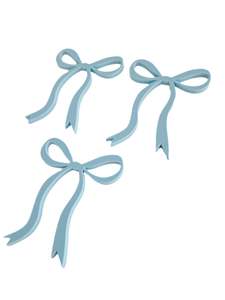Bow (3 pack) Cake Charms - Acrylic (more colours available)
