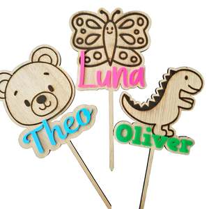 Custom Name & Picture Cake Topper (70+ images to choose from)