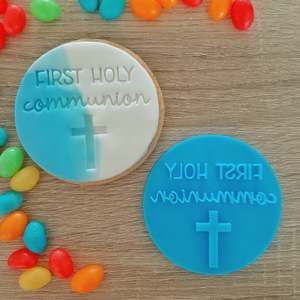 Religious Cutters Stamps: First Holy Communion Fondant Stamp