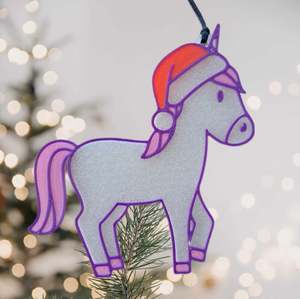 Custom Christmas Decorations: Unicorn 3d-Printed Christmas Decoration