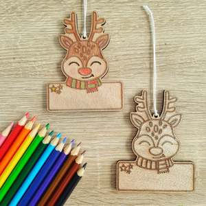 Reindeer Wooden Christmas Decoration