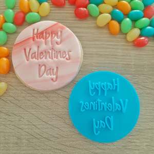Valentines Day Cutters Stamps: Happy Valentines Day 2 Fondant Stamp