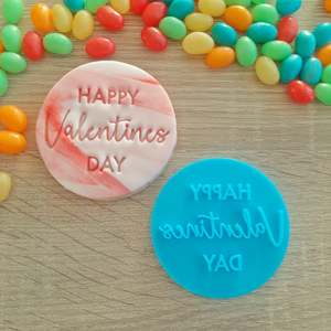 Happy Valentines Day 1 Fondant Stamp