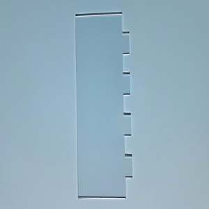 Decorating Tools: Tall Scraper- Large Stripes