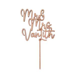 Custom Name/Text Wooden Cake Topper