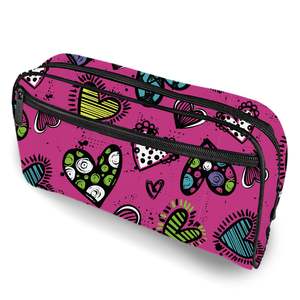 School Book Bags: Pencil Case/Toiletry Bag - Love Heart
