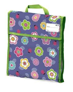 School Book Bag - Flower Ladybug