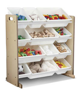 Products: Toy Storage Maple with White Bins