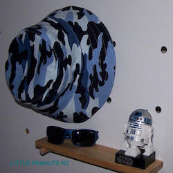 Sunhats: Bucket Hat - Camo Blue