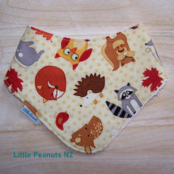 Dribble Bibs: Autumn Animals Dribble Bib