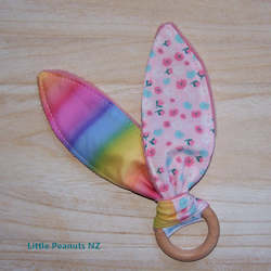 Teething Rings: Rainbow Pink Teething Ring