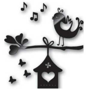 Wall Art: Birdhouse - mirror wall art