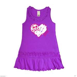 Punk Scribbles Purple Dress