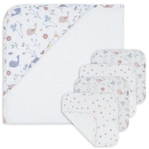 Living Textiles: 5-PIECE BATH GIFT SET - SWEET TWEET