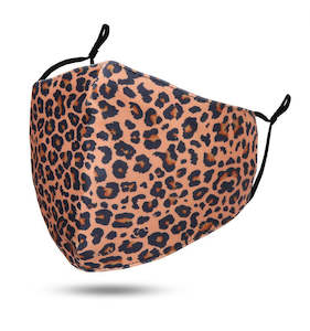 Face Masks: MASKiT Adult Face Mask Leopard