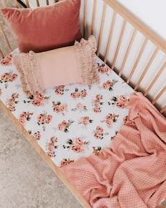 Snuggle Hunny: Rosebud | Fitted Cot Sheet