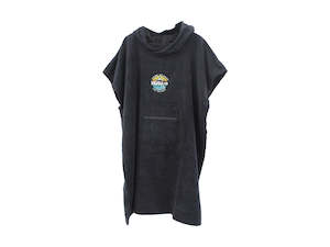 MOANA ROAD ADVENTURE TOWEL HOODIE ADULTS BLACK COTTON