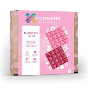 Connetix: Connetix 2 Piece Base Plate Pink & Berry Pack