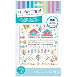 Make It Real: Make it Real Metallic Tattoos Pink