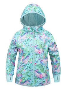 Jackets: Therm Weather Hoodie - Unicorn Garden | Waterproof Windproof Eco