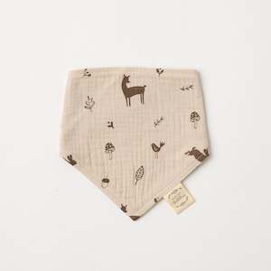 Eat Drink: Over The Dandelions Organic Muslin Bib - Woodlands