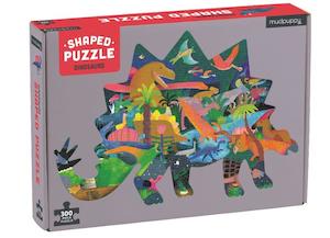 Mudpuppy: Mudpuppy Dinosaurs Shaped Scene Puzzle 300pc