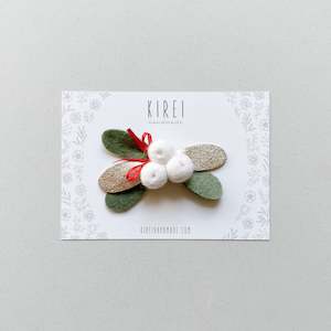 Products: Kirei Handmade Mistletoe Headband / Hairclip