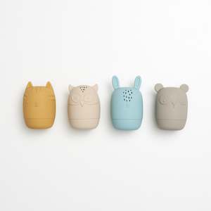 Bath Toys: Over The Dandelions Silicone Animal Bath Toys - Set of 4