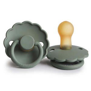 Pacifiers: FRIGG Daisy Rubber Pacifier - Lily Pad