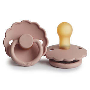 Pacifiers: FRIGG Daisy Rubber Pacifier - Blush