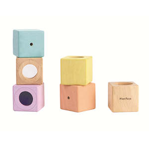 Baby Toys: Plan Toys Sensory Blocks - Set Of 6