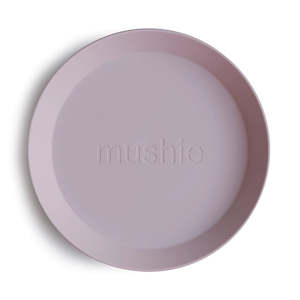 Tableware: Mushie Round Plate (Set of 2) - Soft Lilac